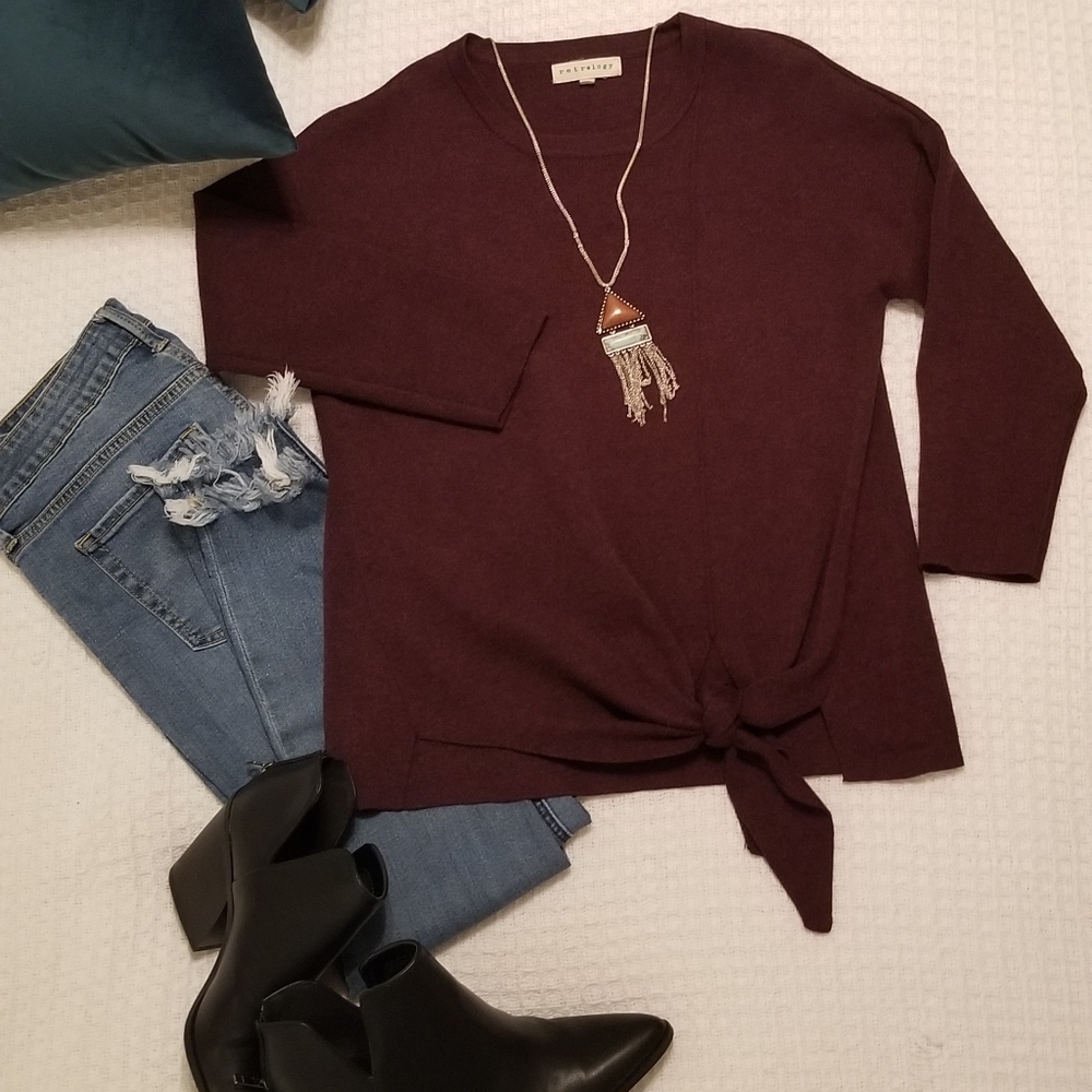 Retrology 3/4 Sleeve Sweater